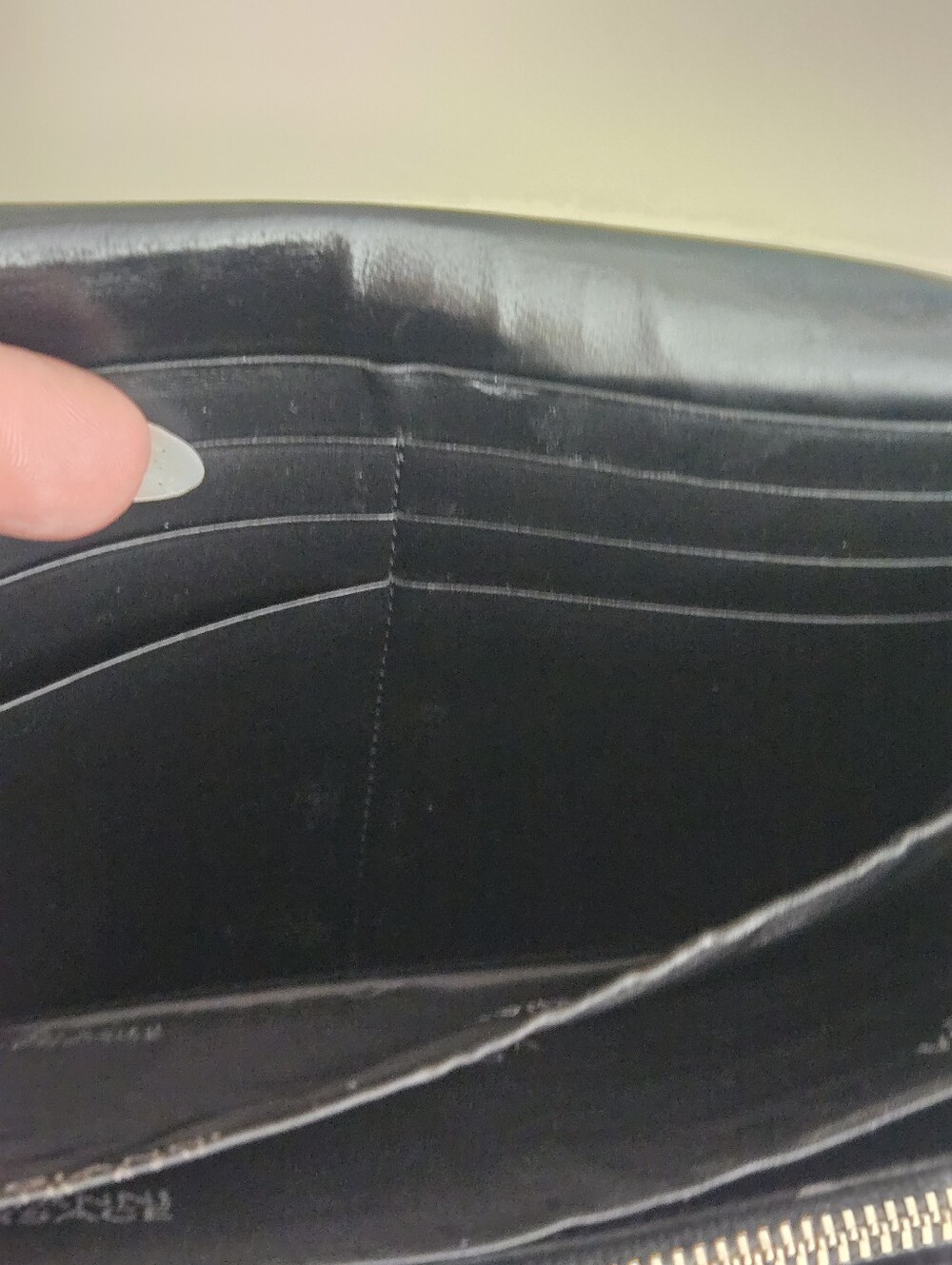 Vintage Gianni Versace Black Croc-Embossed Leather Long Wallet Clutch - Picture 10 of 15